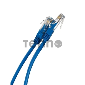 Патчкорд 0,5м Telecom UTP кат.5е RJ45, литой, синий, NA102-L-0.5M
