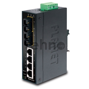 Коммутатор для монтажа в DIN рейку PLANET Technology ISW-501T IP30 Slim Type 5-Port Industrial Fast Ethernet Switch (-40 to 75 degree C)
