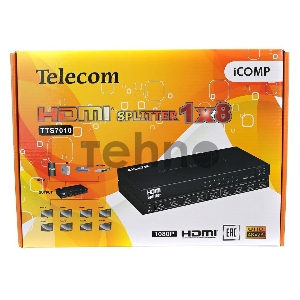 Разветвитель Telecom HDMI 1=>8 4k@30 HZ <TTS7010>