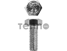 Болт ГОСТ 7798-70, M6 x 12 мм, 5 кг, кл. пр. 5.8, оцинкованный, ЗУБР