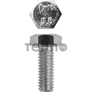 Болт ГОСТ 7798-70, M6 x 16 мм, 5 кг, кл. пр. 5.8, оцинкованный, ЗУБР