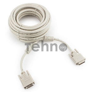 Кабель DVI-D dual link Gembird/Cablexpert CC-DVI2-10M, 25M/25M, 10м, экран, феррит.кольца, пакет