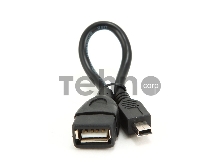 Кабель Gembird/Cablexpert  A-OTG-AFBM-002 AF/Mini-BM,  0.15м, пакет 