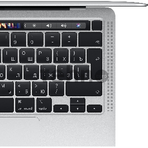 Ноутбук MacBookPro, MacBook Pro 13-inch, SILVER, Model A2338, Apple M1 chip with 8-core CPU, 8-core GPU, 16GB unified memory, 512GB SSD storage, Force Touch Trackpad, Two Thunderbolt / USB 4 Ports, Touch Bar and Touch ID, KEYBOARD-SUN. (Z11F0002Z)