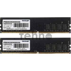Модуль памяти Patriot Memory DDR 4 DIMM 8Gb (4Gbx2) PC21300, 2666Mhz, PATRIOT Signature (PSD48G2666K) (retail)