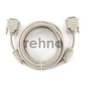 Кабель Кабель DVI-D dual link Gembird, 3.0м, 25M/25M, экран, феррит.кольца, пакет CC-DVI2-10)