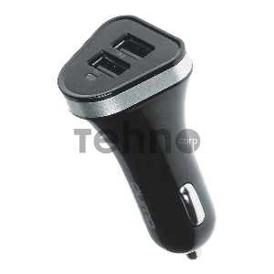 Автомобильное зарядное устройство QUMO 3A, 2 USB, 1A+2A черный, кабель Micro USB в комплекте Автомобильное зарядное устройство QUMO 3A, 2 USB, 1A+2A черный, кабель Micro USB в комплекте