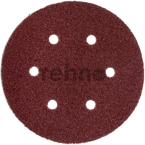 Круг шлифовальный ЗУБР 35566-150-080  МАСТЕР велкро 6отверстий P80 150мм 5шт.