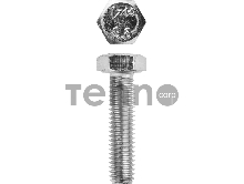 Болт ГОСТ 7798-70, M6 x 25 мм, 5 кг, кл. пр. 5.8, оцинкованный, ЗУБР