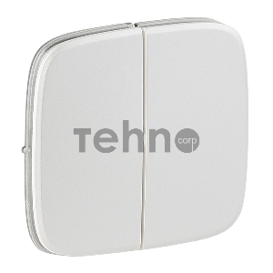 Лицевая панель для двухклавишного выключателя. Жемчуг Valena ALLURE.