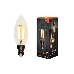 Лампа филаментная REXANT Свеча CN35 9.5 Вт 950 Лм 2700K E14 прозрачная колба, фото 4