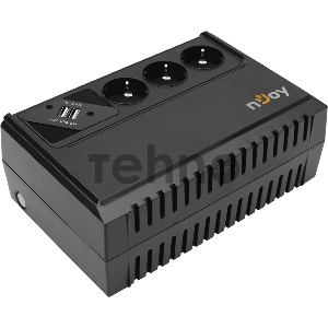 Источник бесперебойного питания nJOY Renton 650 USB(эфективная мощьность 360Вт, батарея 5 Ач, 3 евро розетки) Источник бесперебойного питания nJOY Renton 650 USB(эфективная мощьность 360Вт, батарея 5 Ач, 3 евро розетки)