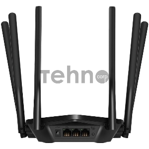 Роутер Mercusys AC1900 Wireless AC Gigabit Router, 600 Mbps at 2.4 GHz + 1300 Mbps at 5 GHz, 6×5dBi Fixed External Antennas with Beamforming, 2× G LAN Ports, 1× G WAN Port, Access Point Mode, 3X3 MU-MIMO, Parental Controls, Guest Network, Smart Connect