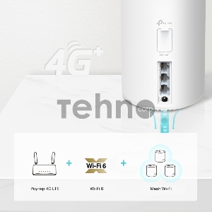 Домашняя Mesh Wi-Fi система с поддержкой 4G+ TP-Link Deco X50-4G(1-pack) AX3000