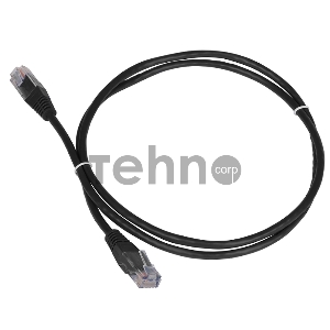 Патч-корд TWT UTP кат.5e, с заливными колпачками, 7.0 м, черный