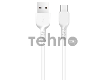 Кабель USB 2.0 hoco X13, AM/Type-C M, белый, 1м