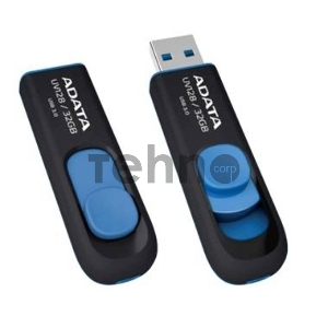 Флеш Диск 128GB ADATA UV128, USB 3.0, черный/синий Флеш Диск 128GB ADATA UV128, USB 3.0, черный/синий