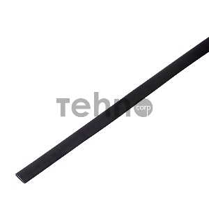 Термоусадочная трубка 10/5,0 мм, черная, упаковка 50 шт. по 1 м PROconnect