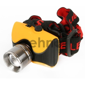 Фонарь ULTRAFLASH E157  налоб аккум 220в желтый cree 3 ватт фокус 3 реж пласт бокс