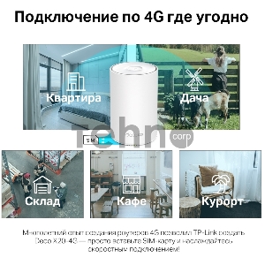 Домашняя Mesh Wi-Fi система с поддержкой 4G+ TP-Link Deco X50-4G(1-pack) AX3000