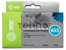 Картридж струйный Cactus CS-CZ110AE голубой для №655 HP DJ IA 3525/5525/4515/4525 (14,6ml)
