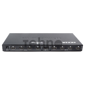 Разветвитель HDMI Cablexpert DSP-8PH4-03, HD19F/8x19F, 1 компьютер => 8 мониторов, Full-HD, 3D, 1.4v, каскадируемый
