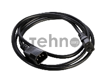 Шнур питания с заземл. IEC 60320 C13/IEC 60320 C14, 10А/250В (3x1,0), длина 1,8 м. (R-10-Cord-C13-C14-1.8)