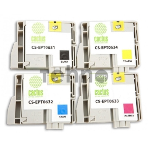 Картридж струйный Cactus CS-EPT0635 многоцветный для Epson Stylus C67/C87 (250стр.) Комплект четырех