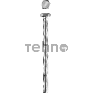 Болт ГОСТ 7798-70, M6 x 80 мм, 5 кг, кл. пр. 5.8, оцинкованный, ЗУБР