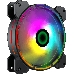 Кулер для корпуса ПК Gamemax FN-12Rainbow-D, 12CM ARGB Rainbow Fan, Dual rings+centre ARGB LEDs, 3pin+4Pin connector, фото 8