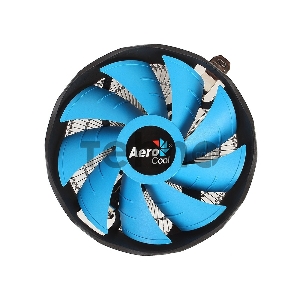 Кулер Aerocool Verkho Plus , до 90W, 128х128х68мм, 1000-2000 об/мин, PWM 4-Pin, 1150/1154/1155/1156/1366/775 , AM4/AM3+/AM3/AM2+/AM2/FM2/FM1