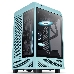 Корпус Thermaltake The Tower 100 Turquoise черный без БП miniITX 1x120mm 3x140mm 2xUSB3.0 audio bott PSU, фото 2