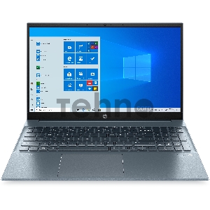 Ноутбук HP Pavilion 15-eh1094ur 15.6(FHD IPS)/AMD Ryzen 5 5500U/16384Mb/512SSD/noDVD/AMD Integrated Graphics/war 1y/Fog Blue/DOS+fingerprint/ru kbd