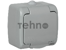 Розетка Iek ERA12-K03-16-54 РСш12-2-А Розетка 1-ая с з/к откр. уст. 16А IP54 AQUATIC