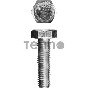 Болт ГОСТ 7798-70, M8 x 16 мм, 5 кг, кл. пр. 5.8, оцинкованный, ЗУБР