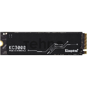 Накопитель SSD M.2 Kingston 512Gb KC3000 <SKC3000S/512G> (PCI-E 4.0 x4, up to 7000/3900Mbs, 3D TLC, NVMe, 400TBW, Phison E18, 22х80mm, LP heatsink)
