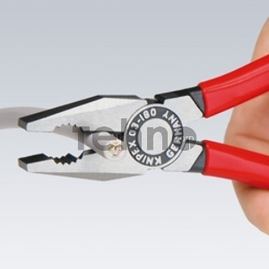 Пассатижи KNIPEX 0302180  180мм ручки с двухцветными многокомпонентными чехлами Пассатижи KNIPEX 0302180  180мм ручки с двухцветными многокомпонентными чехлами