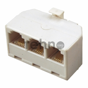 Rexant Телефонный тройник RJ-14(6P4C) (штекер - 3 гнезда)