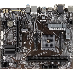 Материнская плата Gigabyte A520M S2H Soc-AM4 AMD A520 2xDDR4 mATX AC`97 8ch(7.1) GbLAN RAID+VGA+DVI+HDMI