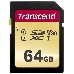 Флеш карта SD 64GB Transcend SDХC UHS-I U3, MLC, фото 2
