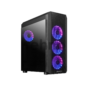 Корпус Chassis Chieftec Scorpion 4 Black, ATX Gaming case, T Glass, 4x RGB fan, MB sync, remote, Mesh Front Panel