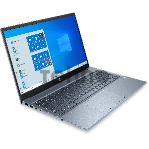 Ноутбук HP Pavilion 15-eh1094ur 15.6(FHD IPS)/AMD Ryzen 5 5500U/16384Mb/512SSD/noDVD/AMD Integrated Graphics/war 1y/Fog Blue/DOS+fingerprint/ru kbd