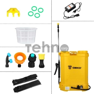 Опрыскиватель Deko DKSP10 16л желтый (065-0954)