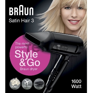 Фен Braun BRHD350E 1600Вт черный