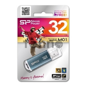 Флеш Диск Silicon Power 32Gb Marvel M01 SP032GBUF3M01V1B USB3.0 синий Флеш Диск Silicon Power 32Gb Marvel M01 SP032GBUF3M01V1B USB3.0 синий