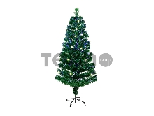 Новогодняя Ель с шишками 150 см фибро-оптика ТЕПЛЫЙ БЕЛЫЙ цвет