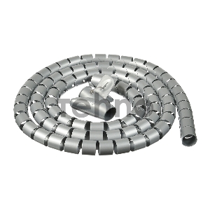 Кабельный органайзер Buro BHP CG252S Spiral Hose 25x2000mm Silver