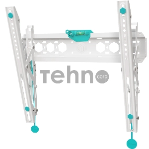 Кронштейн ONKRON TM5W / 32-65'' макс 400*400 наклон +12º от стены: 35-145мм, макс вес 68,2кг, встр уровень, белый