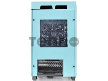 Корпус Thermaltake The Tower 100 Turquoise черный без БП miniITX 1x120mm 3x140mm 2xUSB3.0 audio bott PSU