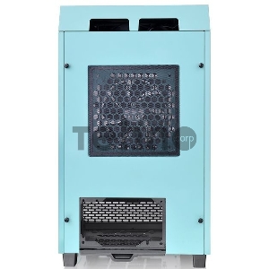 Корпус Thermaltake The Tower 100 Turquoise черный без БП miniITX 1x120mm 3x140mm 2xUSB3.0 audio bott PSU